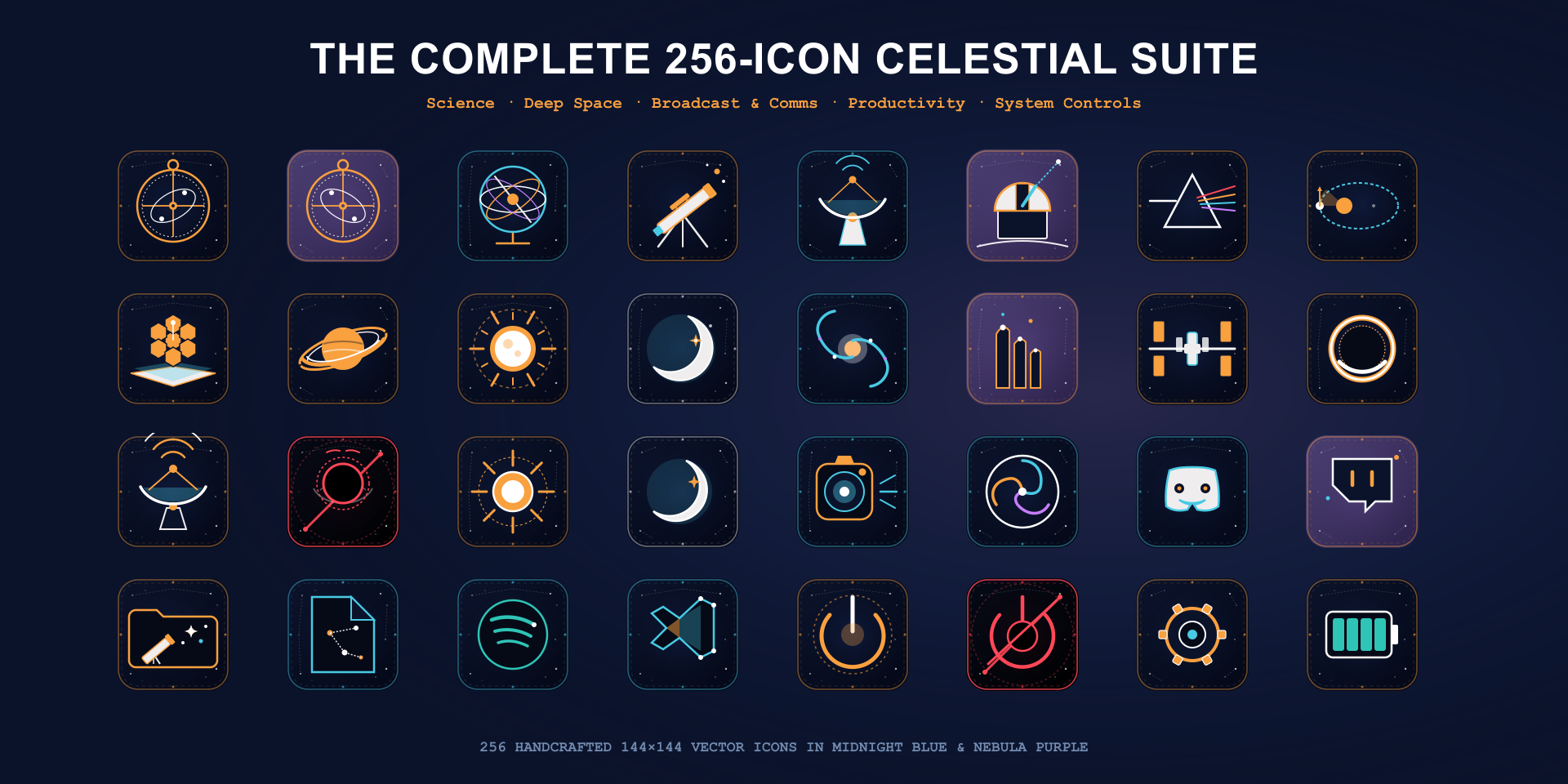 Astronomy Icon Pack Layout Gallery 2
