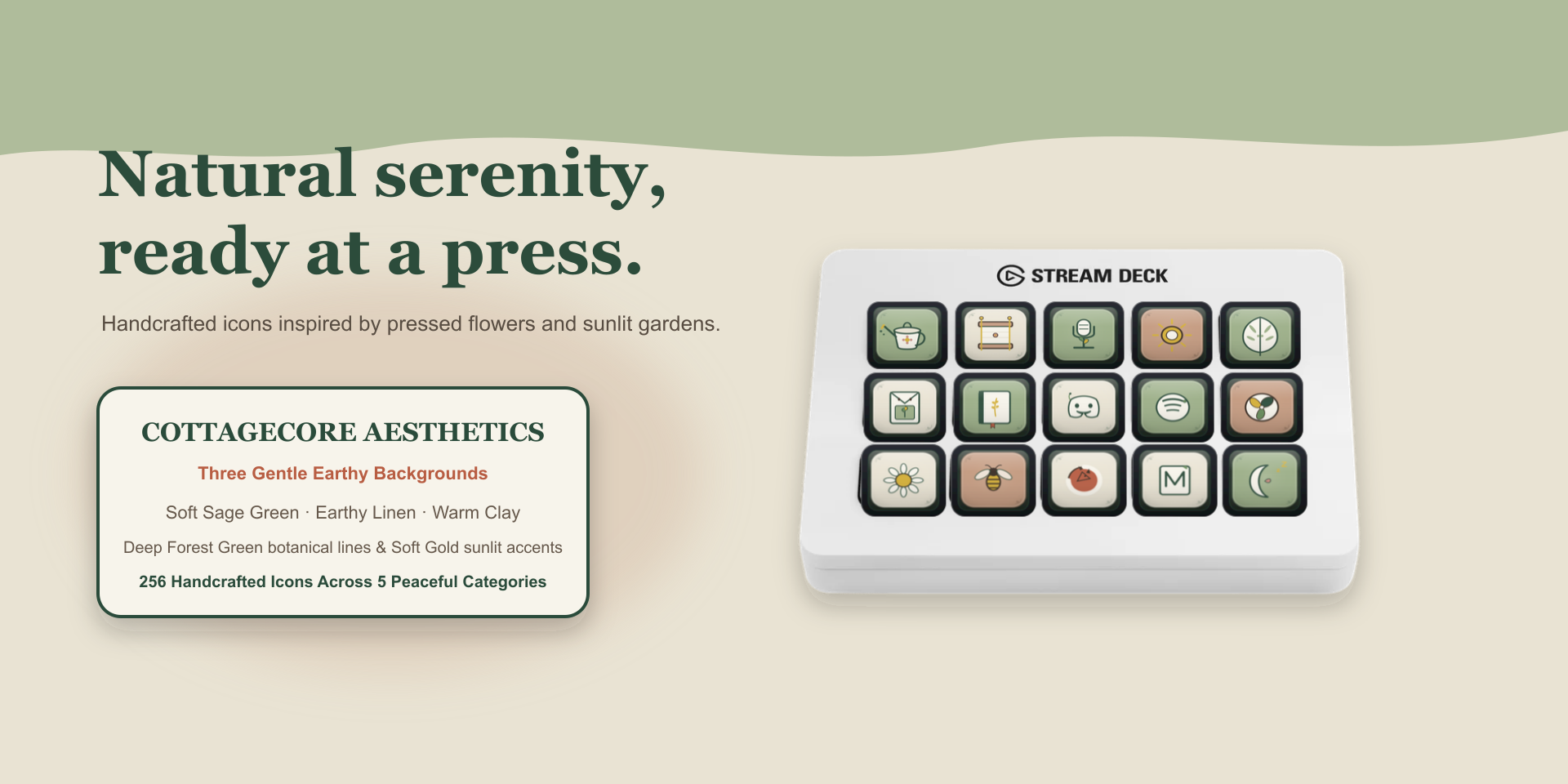 Botanical Cottage Icon Pack Overview Gallery 1