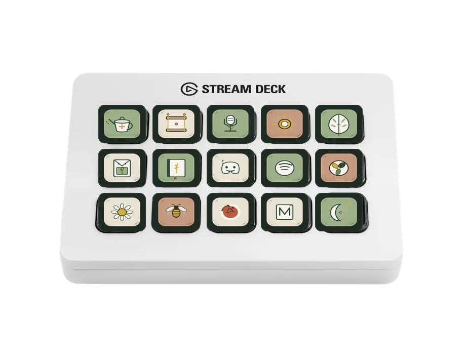 Botanical Cottage Icon Pack on Stream Deck