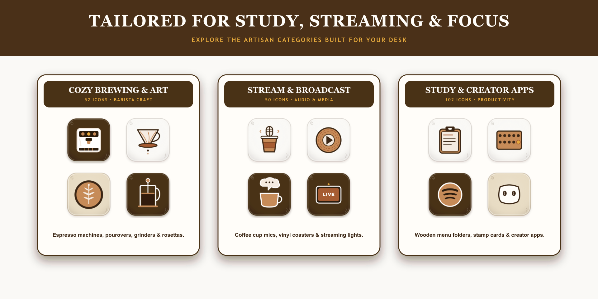 Cafe Barista Icon Pack Desk Setup Gallery 3