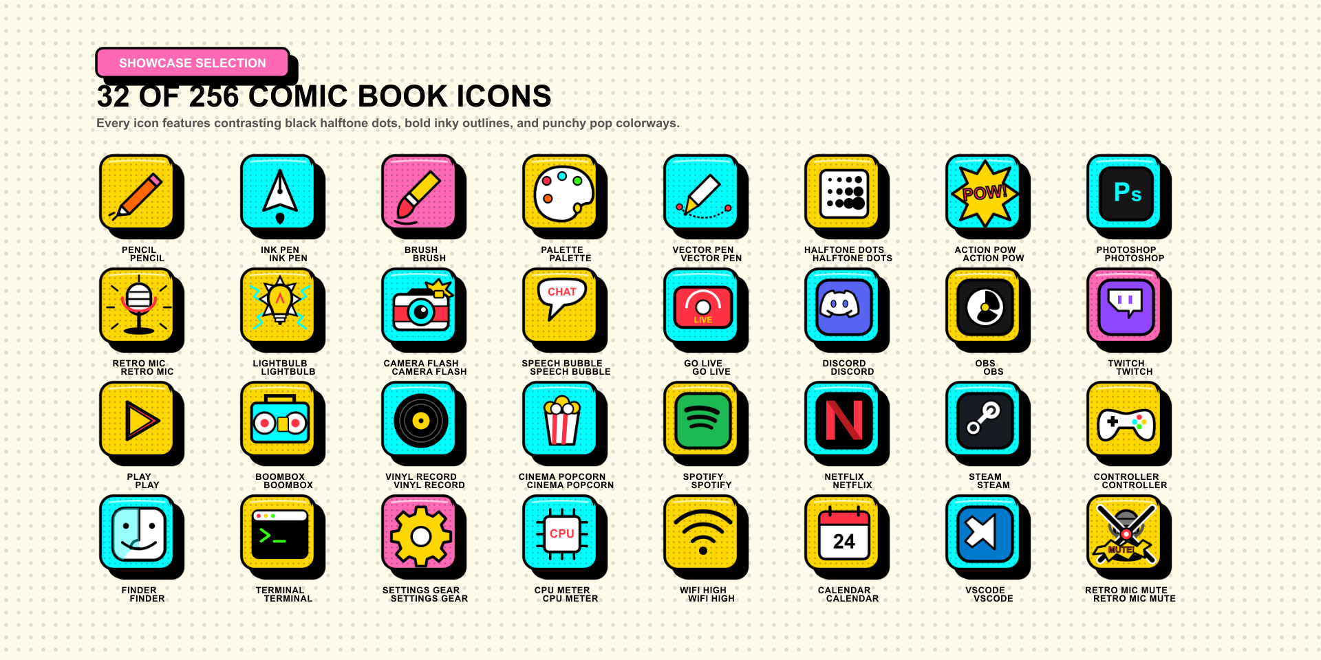Comic Book Icon Pack Layout Gallery 2