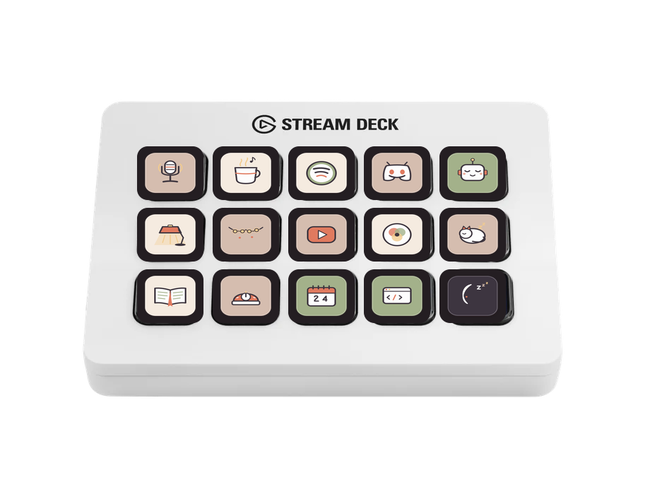 Cozy Lofi Icon Pack on Stream Deck