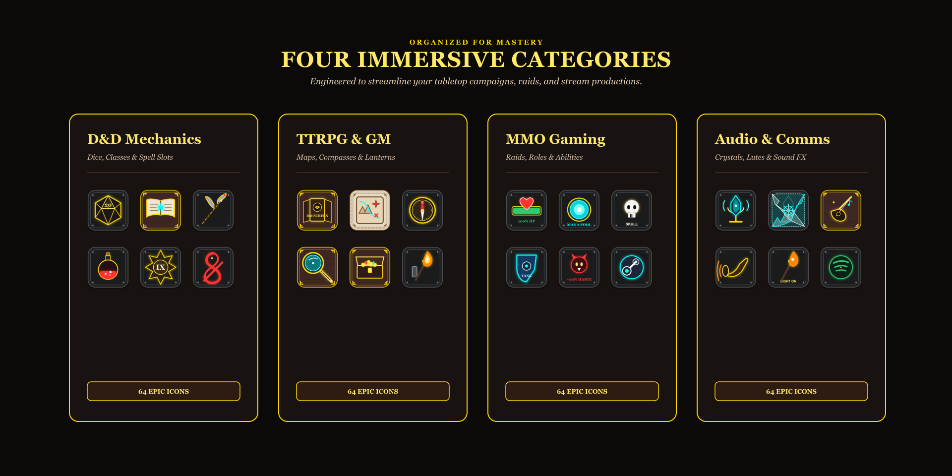 Fantasy RPG Icon Pack Desk Setup Gallery 3