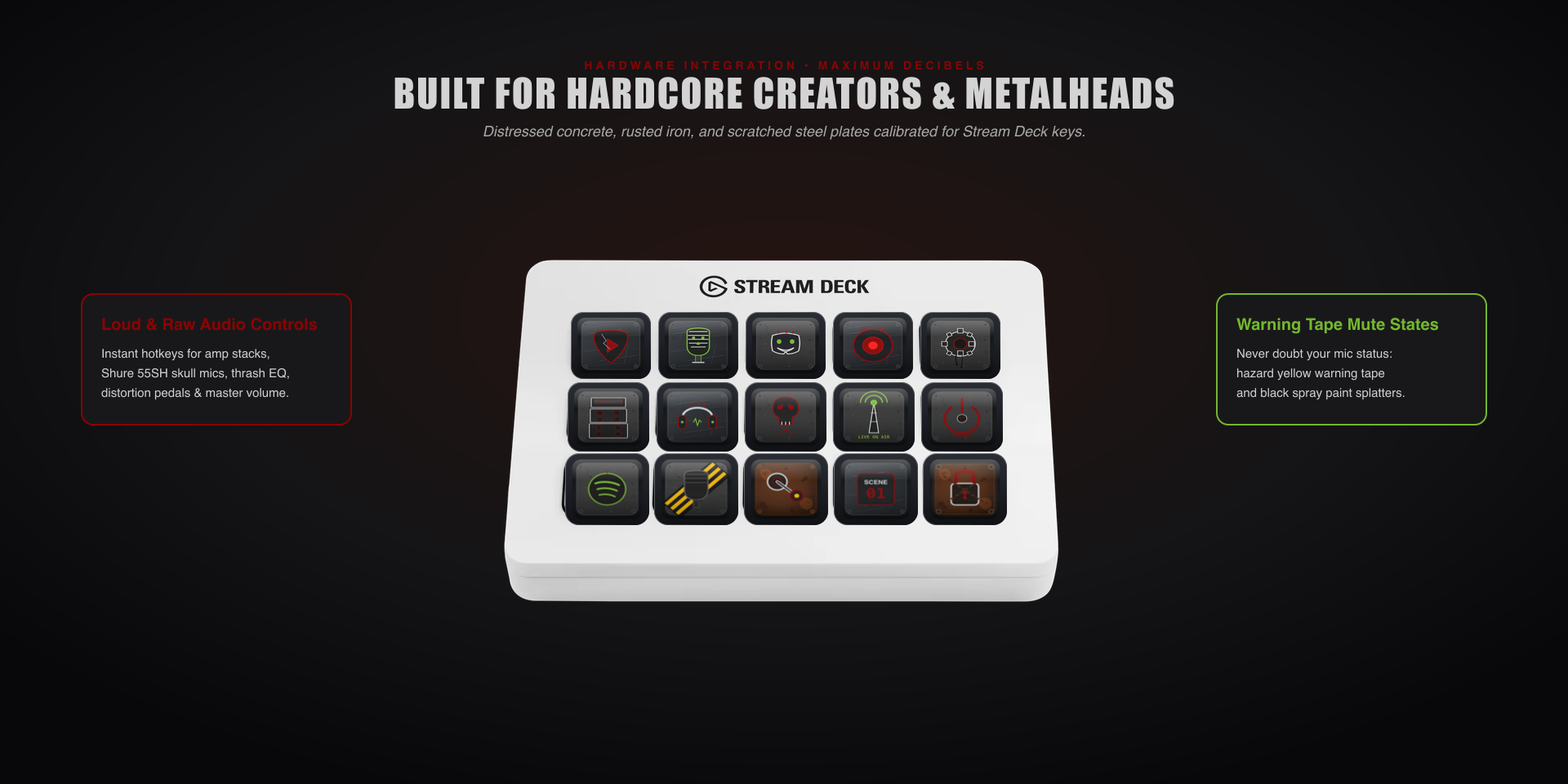Grunge Heavy Metal Icon Pack Overview Gallery 1