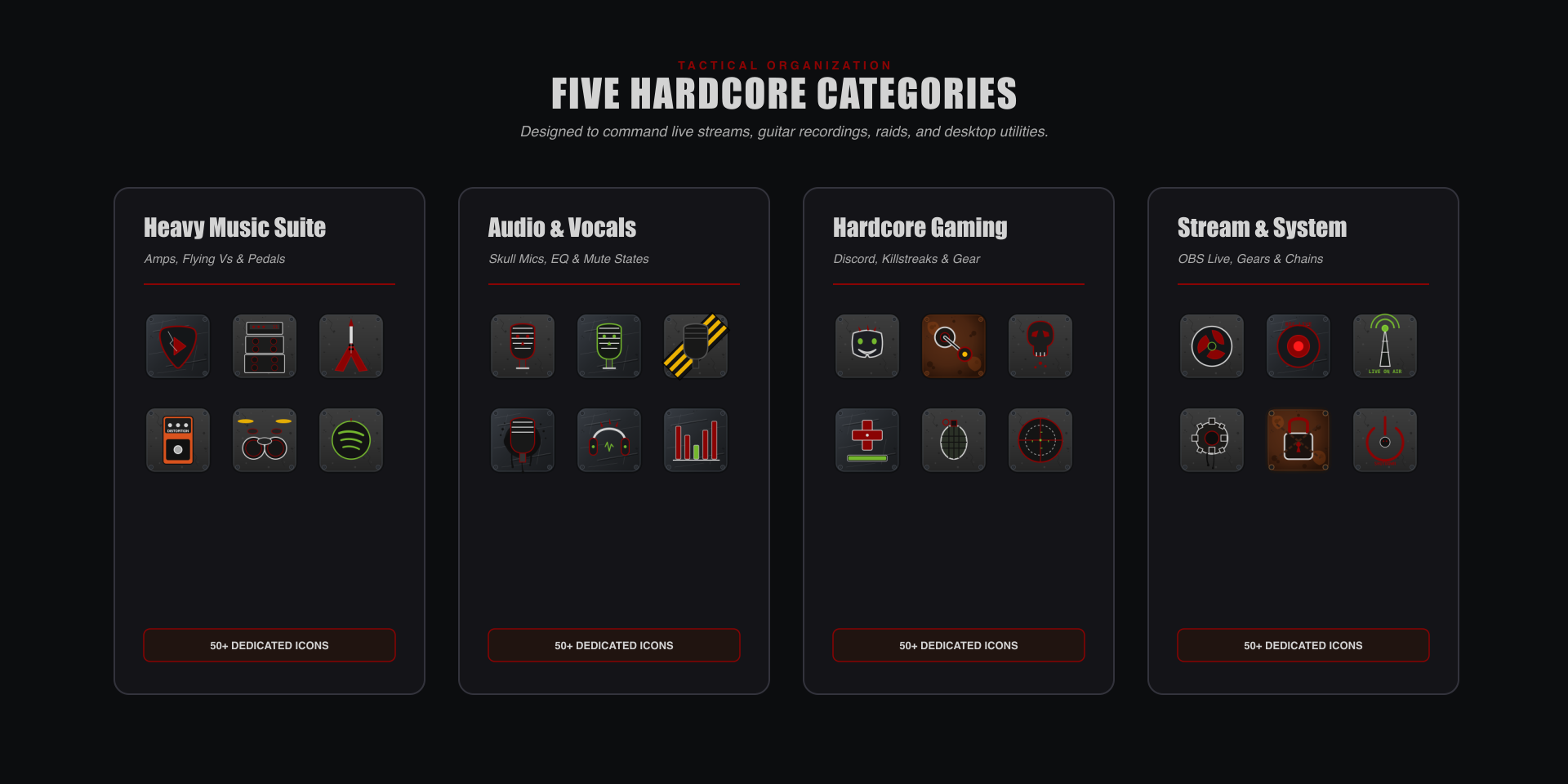 Grunge Heavy Metal Icon Pack Desk Setup Gallery 3