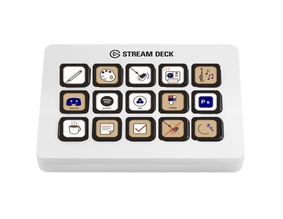 Hand Drawn Icon Pack on Stream Deck