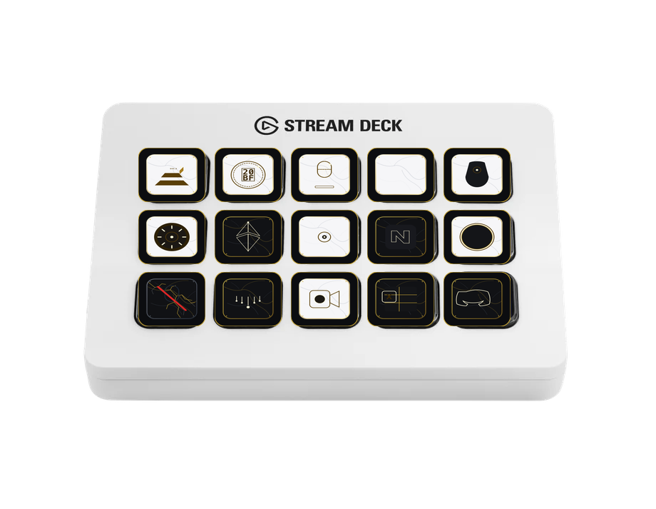 Gold & Marble Lux Icon Pack on Stream Deck