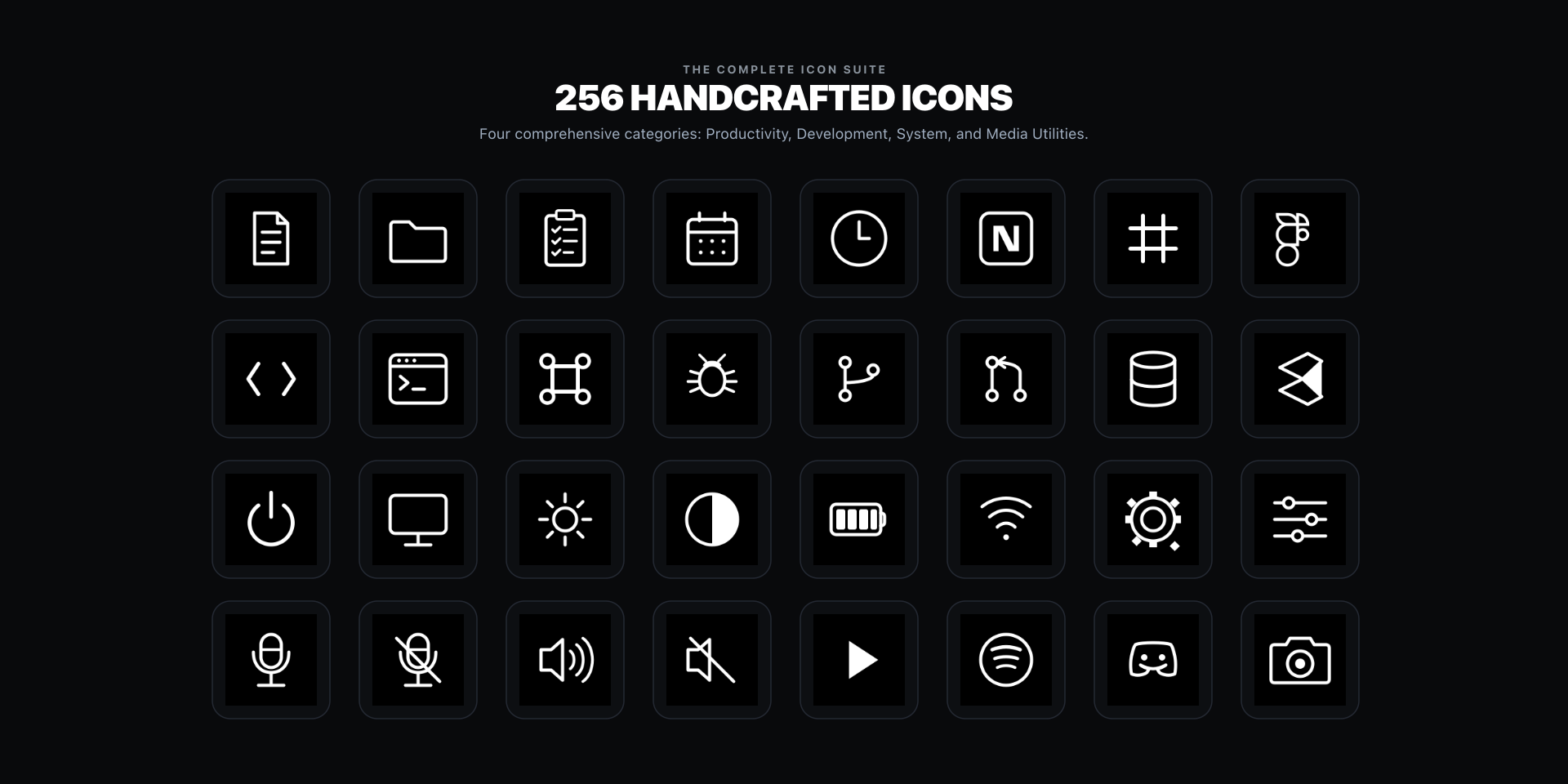 Minimalist Monochrome Icon Pack Layout Gallery 2