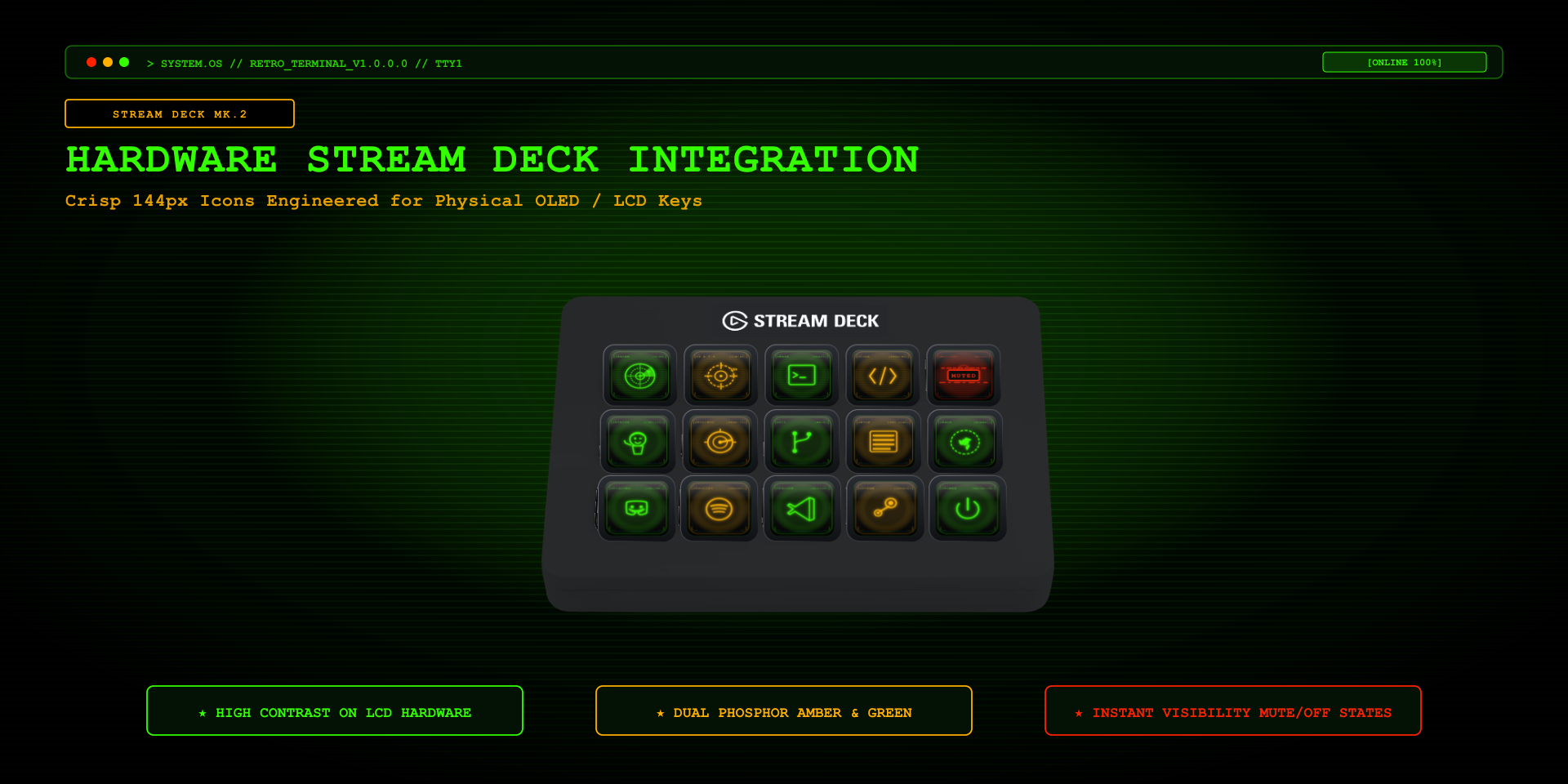 Retro Terminal Icon Pack Overview Gallery 1