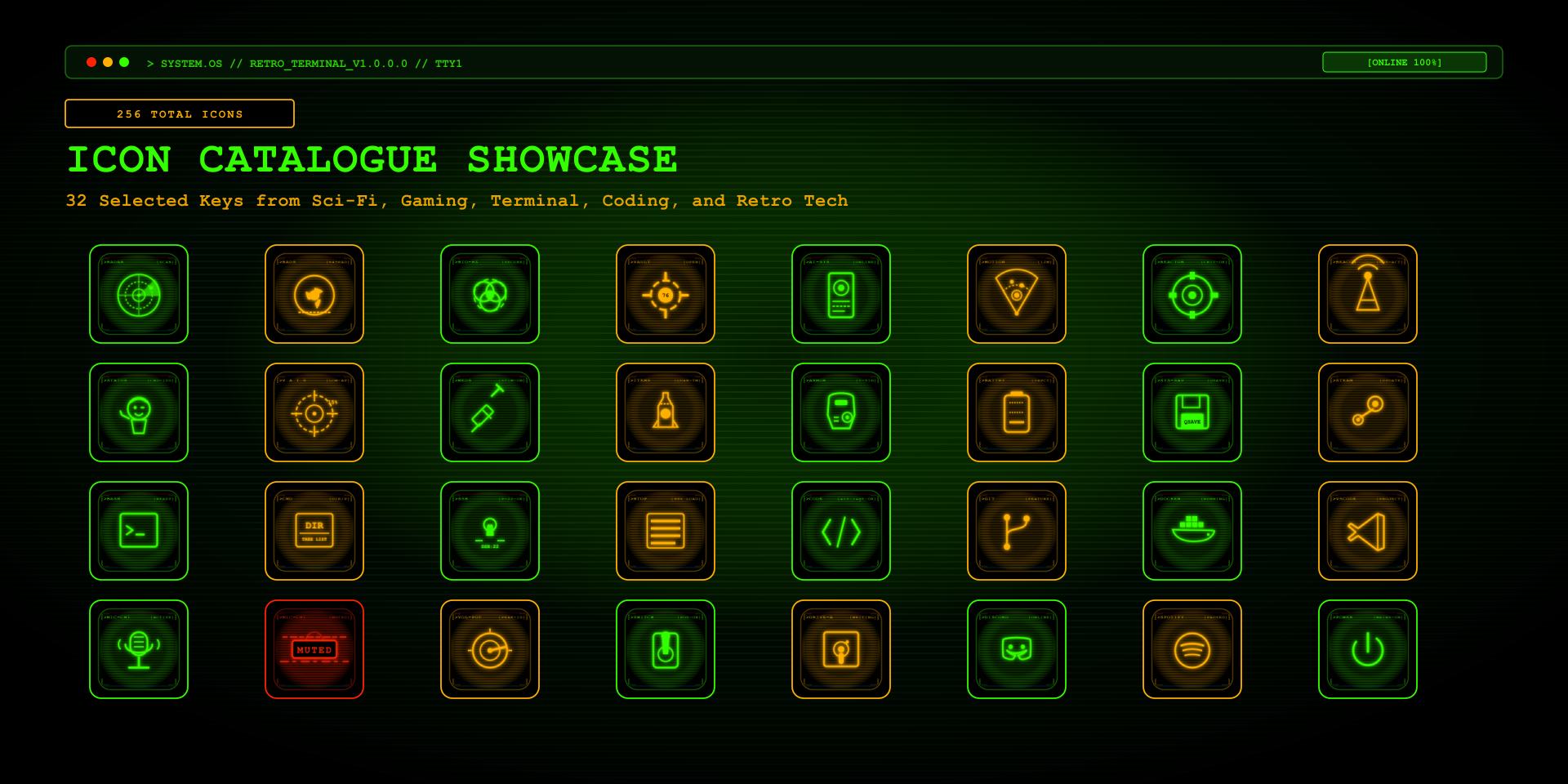 Retro Terminal Icon Pack Layout Gallery 2