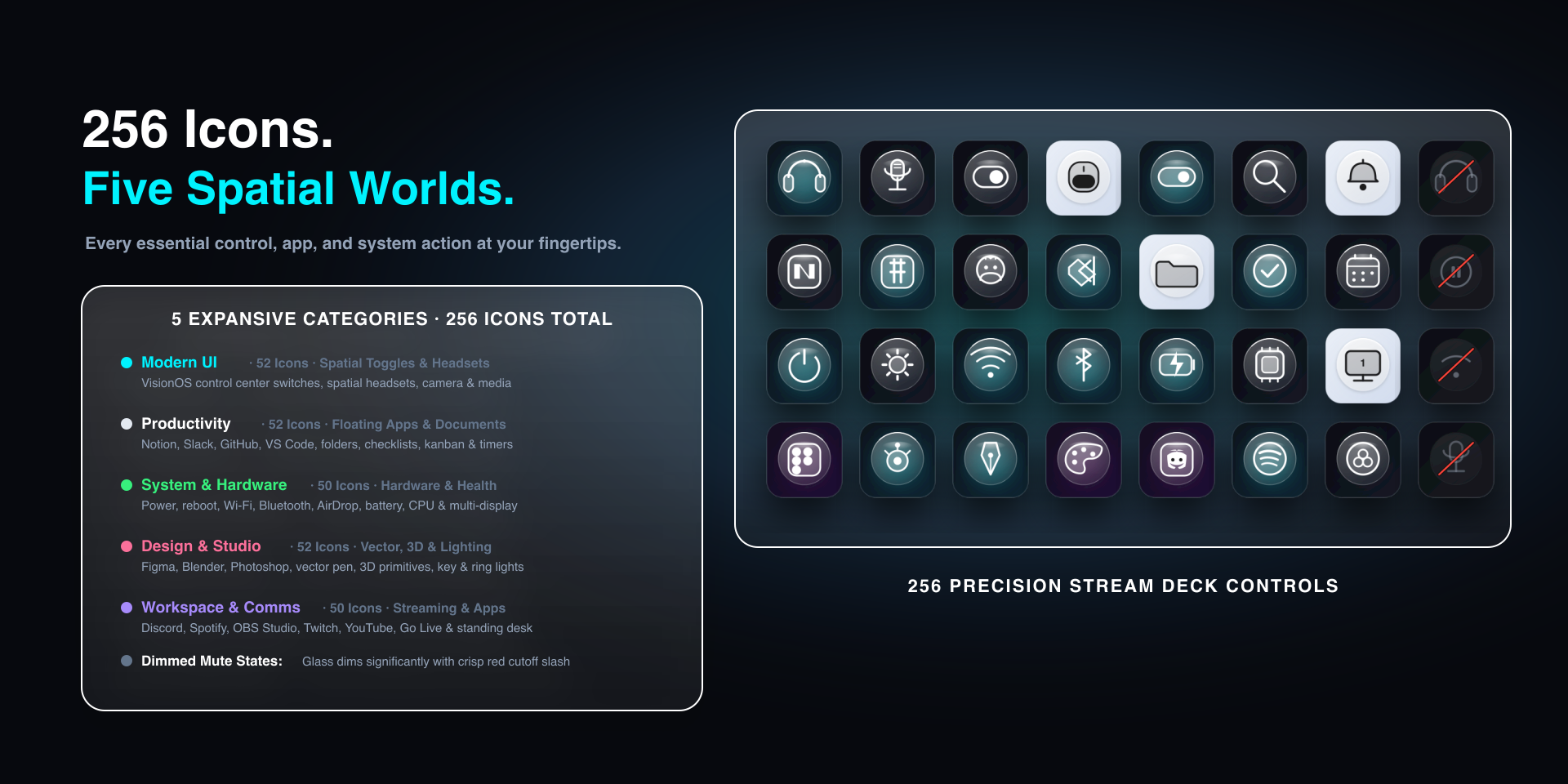 Spatial Glass Icon Pack Layout Gallery 2