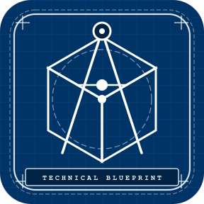 Technical Blueprint Icon Pack Icon