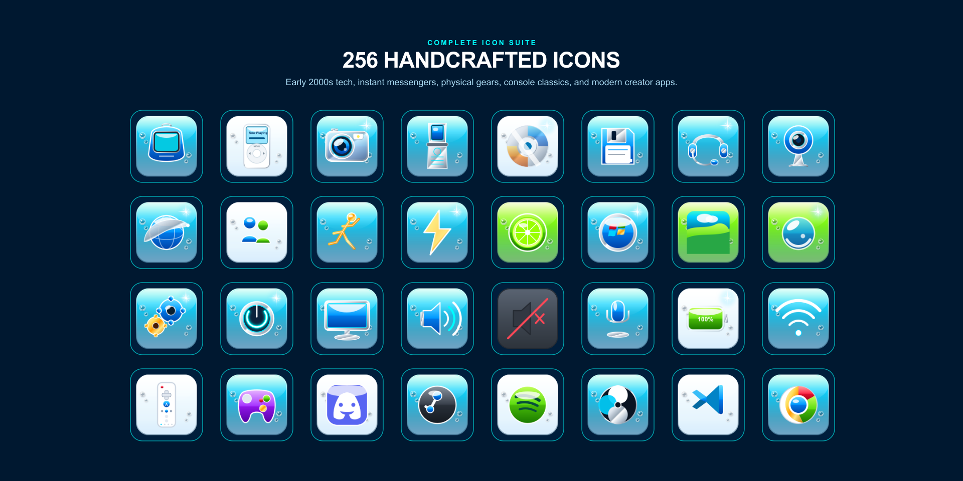 Y2K Gloss Icon Pack Layout Gallery 2